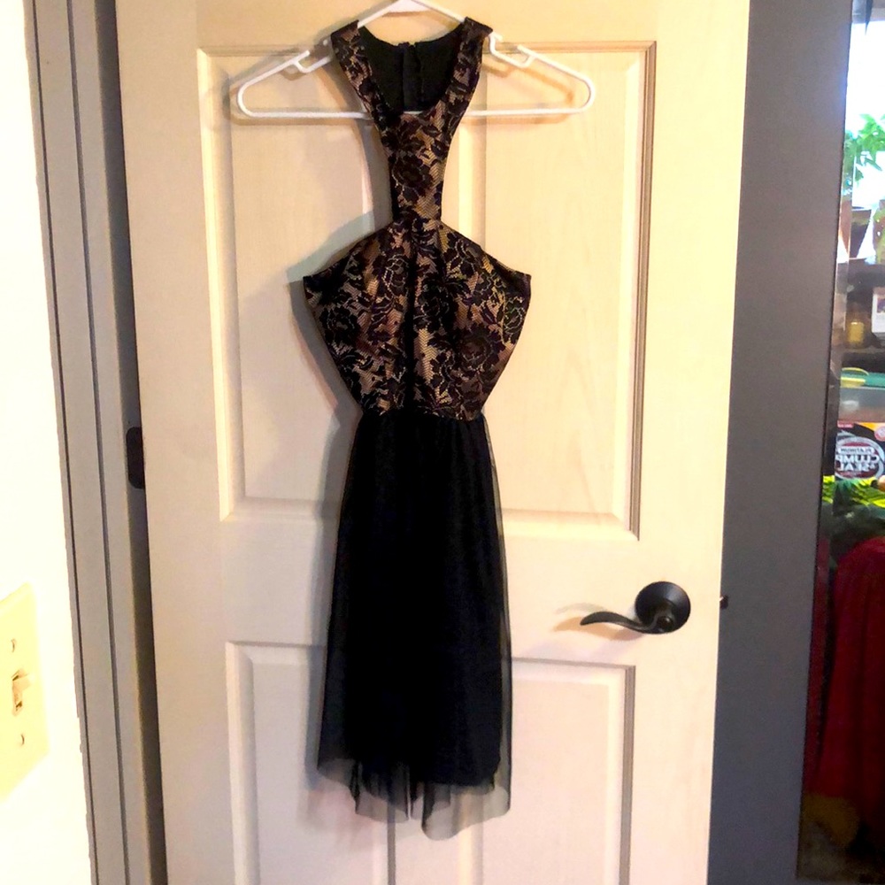 Fun Cocktail Dress-Black& Gold-Size Sm-Worn Once
